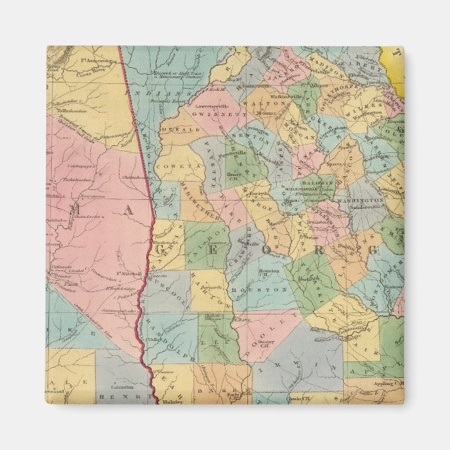 Alabama, Georgien Magnet (Vorne)