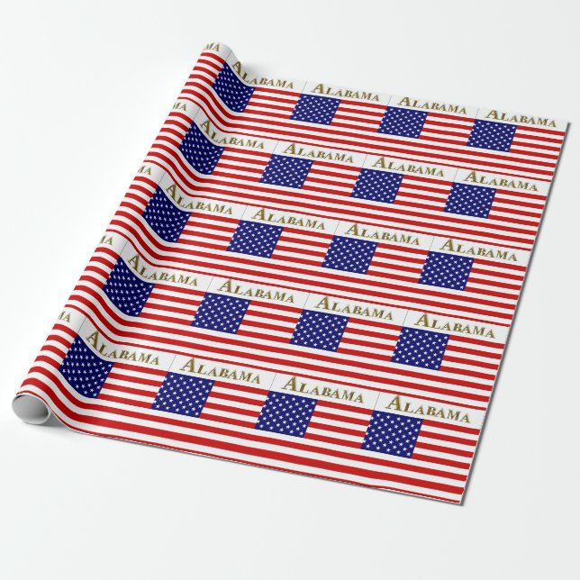 ALABAMA GESCHENKPAPIER (Ungerollt)