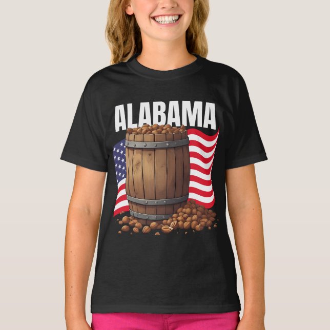 Alabama Girl's Dark T-Shirt (Vorderseite)