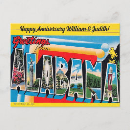 Alabama-Grußkarte für jeden Anlass Postkarte