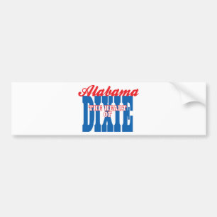 Alabama Heart of Dixie Autoaufkleber
