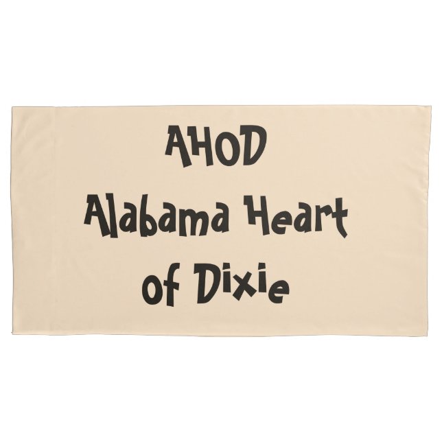 Alabama Herz von Dixie Kissenbezug (Vorderseite)