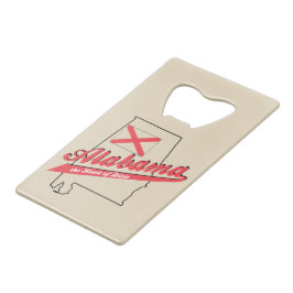 Alabama Herz von Dixie Kreditkarten Flaschenöffner