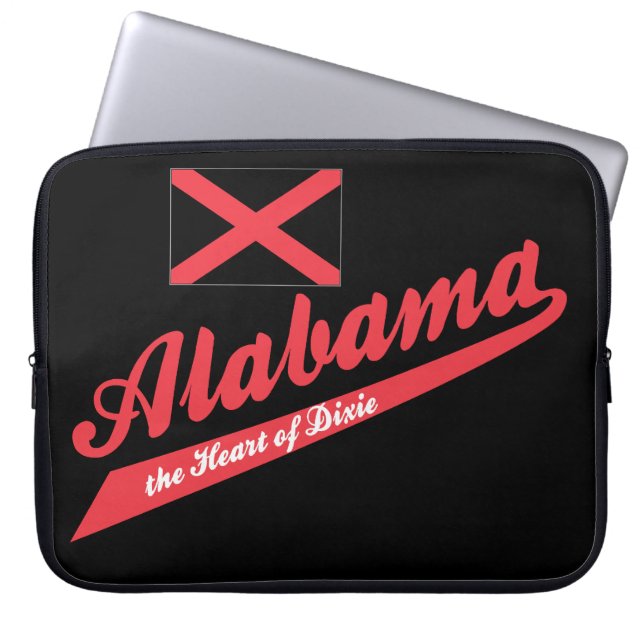 Alabama Herz von Dixie! Laptopschutzhülle (Vorderseite)