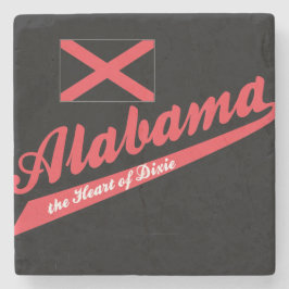 Alabama Herz von Dixie Steinuntersetzer