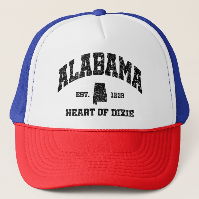 Alabama, Herz von Dixie Truckerkappe (Vorderseite)