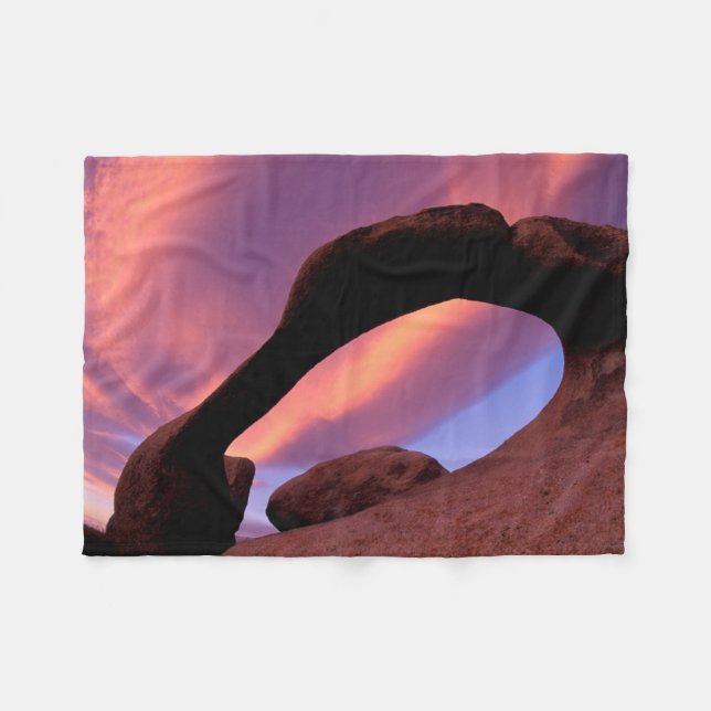 Alabama Hills Arch | Kalifornien Fleecedecke (Vorderseite (Horizontal))