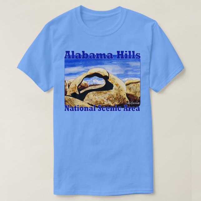 Alabama Hills National Landschaftlich Area Califor T-Shirt (Design vorne)