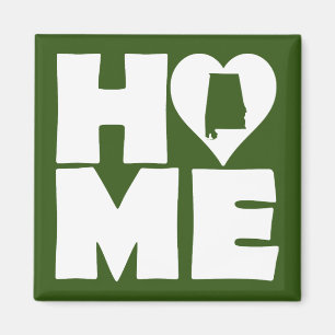 Alabama Home Heart State Kühlschrankmagnet Magnet