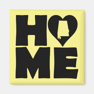 Alabama Home Heart State Kühlschrankmagnet Magnet