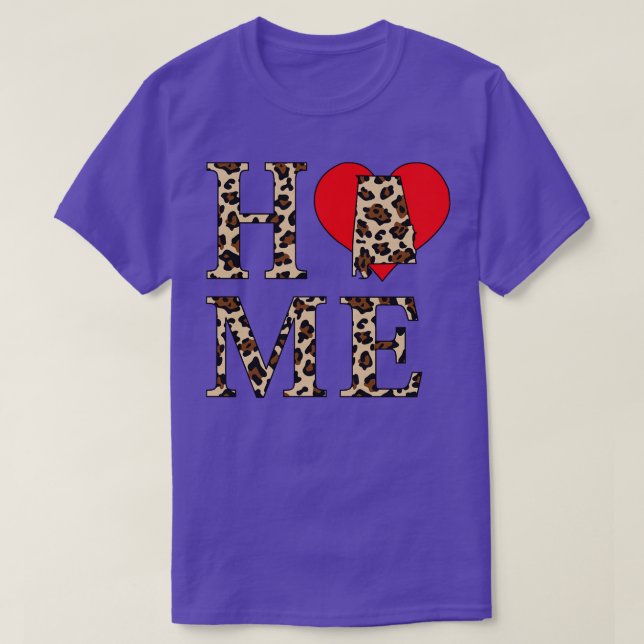 Alabama Home Leopard Print T-Shirt (Design vorne)