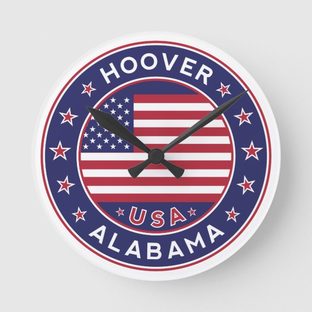 Alabama, Hoover Runde Wanduhr (Vorderseite)