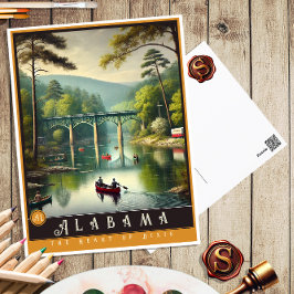 Alabama | Hyper-Realistisches Staat Postkarte