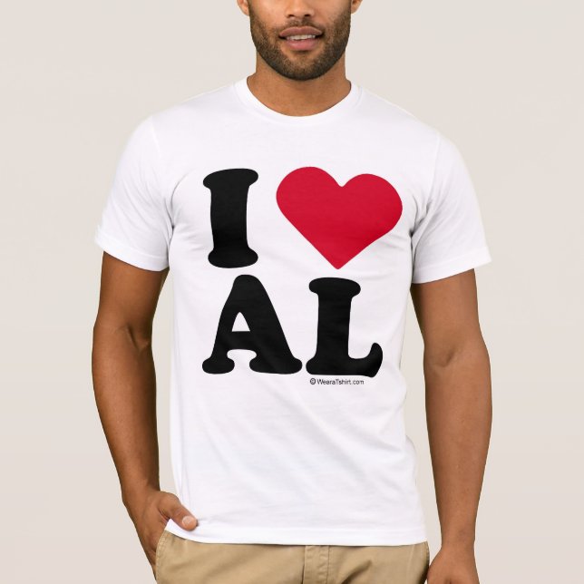 ALABAMA - I-LIEBE-AL - I-LIEBE ALABAMA T-Shirt (Vorderseite)