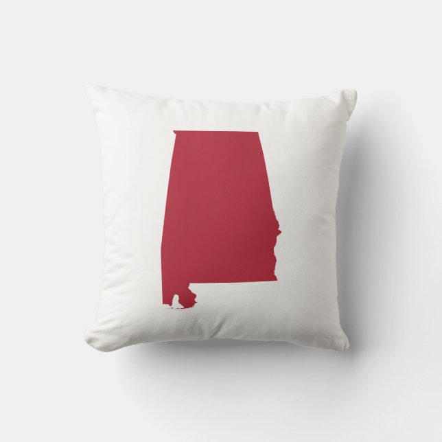 Alabama in Rot Kissen (Vorderseite)