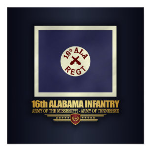 Alabama Infanterie (f10) Poster