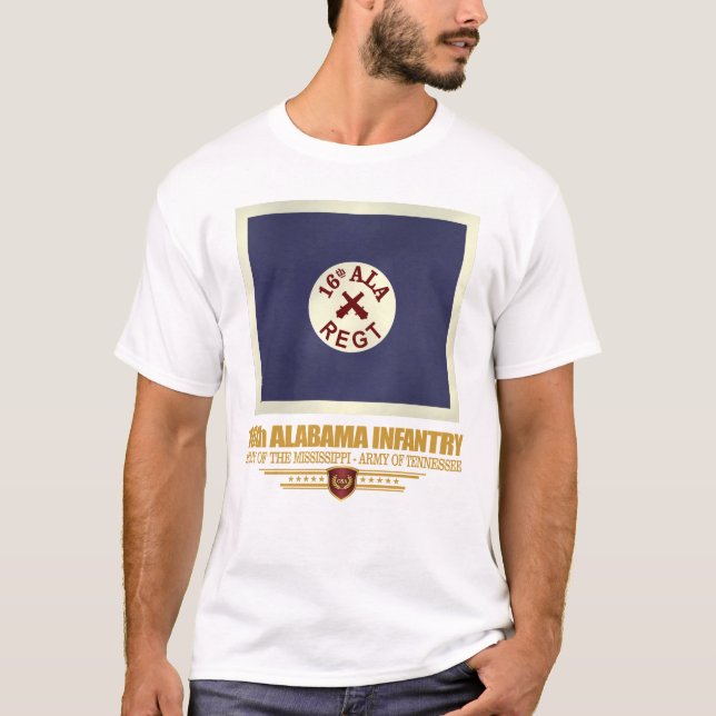 Alabama Infanterie (f10) T-Shirt (Vorderseite)