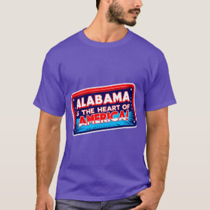 Alabama ist das Herz Amerikas Zitat 1 T-Shirt