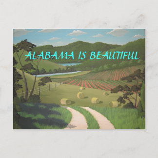 ALABAMA IST SCHÖN POSTKARTE