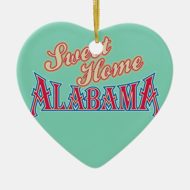 Alabama ist Zuhause Keramikornament (Vorne)