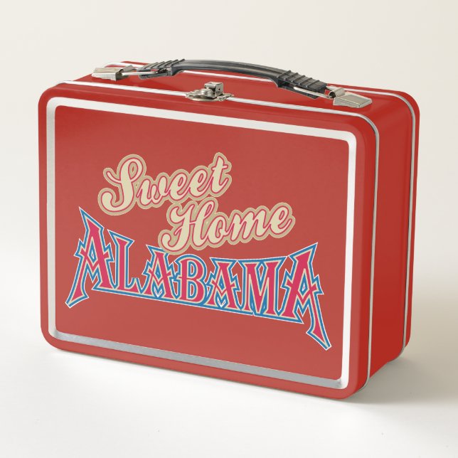 Alabama ist Zuhause Metall Lunch Box (Vorderseite)