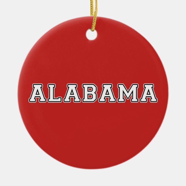 Alabama Keramik Ornament (Vorne)