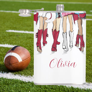 Alabama Ladys Fashion Cowboy Boots Hats Crimson Flachmann