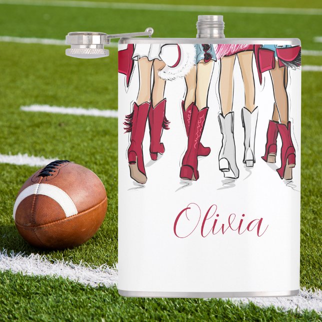 Alabama Ladys Fashion Cowboy Boots Hats Crimson Flachmann (Von Creator hochgeladen)