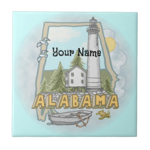 Alabama Leuchtturm Kachel