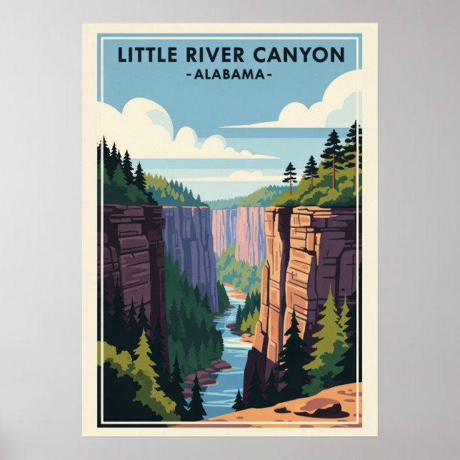 Alabama Little River Canyon V01 Poster (Vorne)