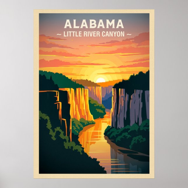 Alabama Little River Canyon V02 Poster (Vorne)