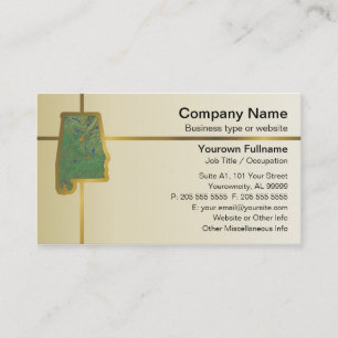 Alabama Map Business Card Visitenkarte