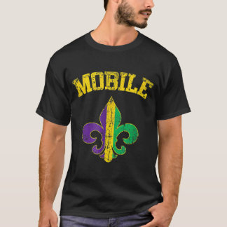 Alabama Mardi Gras Lilie Symbol T-Shirt