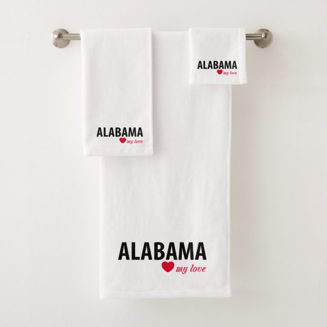 Alabama meine Liebe Badhandtuch Set (Insitu)
