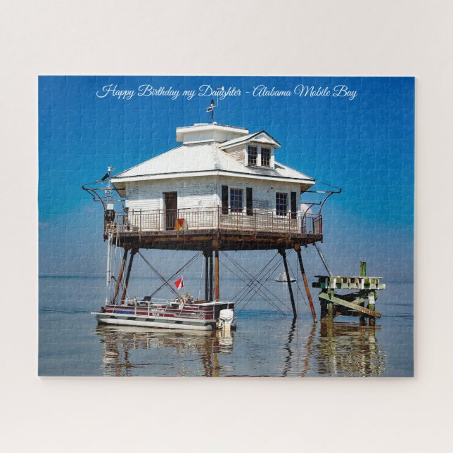 Alabama Mobile Bay Happy Birthday Daughter Puzzle (Horizontal)
