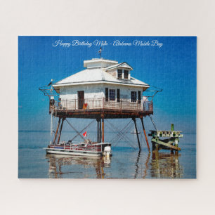 Alabama Mobile Bay Happy Birthday Mum Puzzle