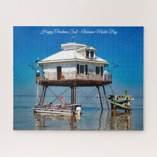 Alabama Mobile Bay Happy Christmas Son Puzzle