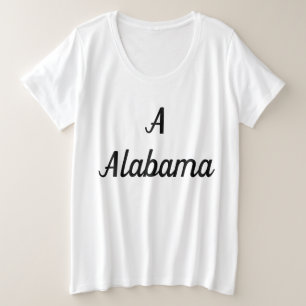 Alabama Monogramm Große Größe T-Shirt