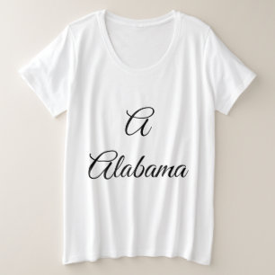 Alabama Monogramm Große Größe T-Shirt