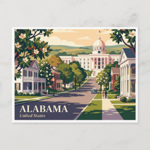 Alabama — Montgomery im Vintage-Stil Postkarte