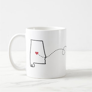 Alabama nach Florida - Heart2Heart Coffee Tasse