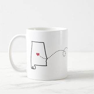 Alabama nach Virginia - Heart2Heart Coffee Tasse