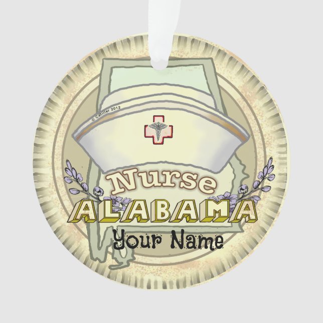 Alabama Nurse Ornament (Vorderseite)