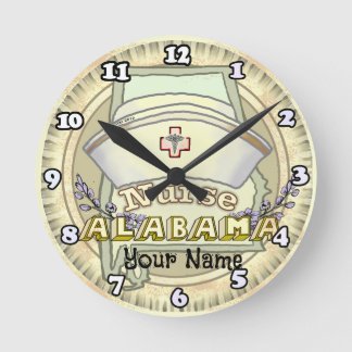 Alabama Nurse Runde Wanduhr