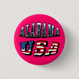 Alabama Picture und USA Flag Schriftart Button