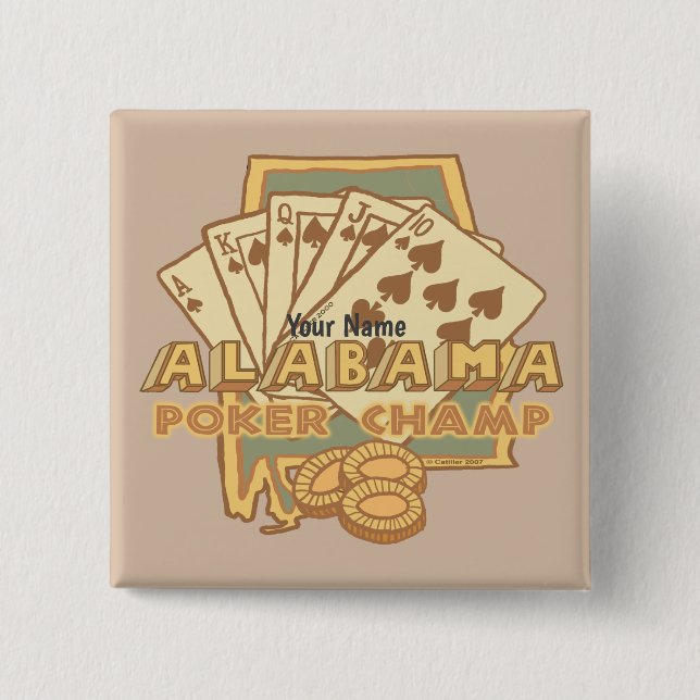 Alabama Poker Button (Vorderseite)