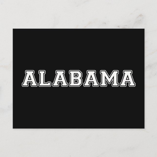 Alabama Postkarte (Vorderseite)