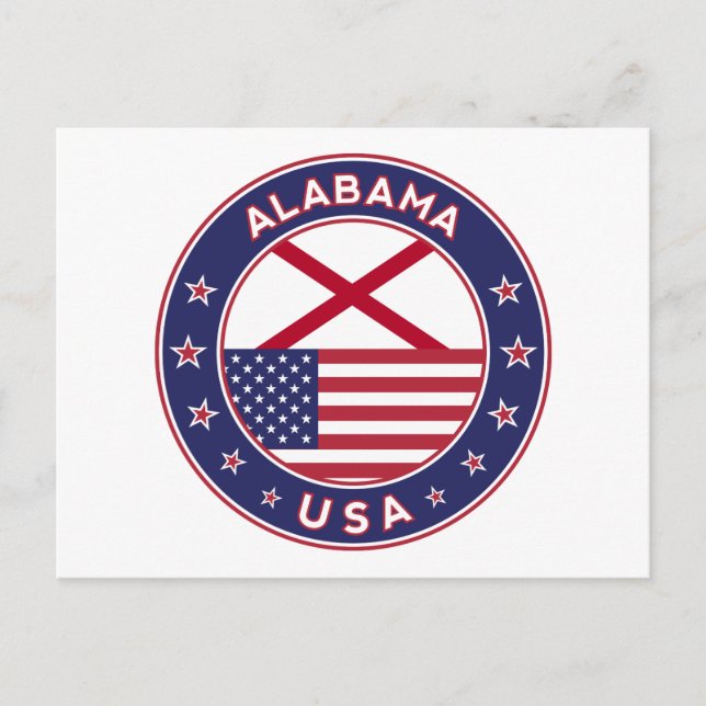 Alabama Postkarte (Vorderseite)