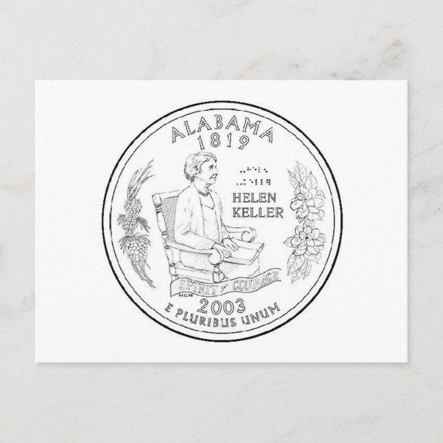 Alabama Postkarte (Vorderseite)