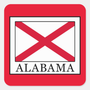 Alabama Quadratischer Aufkleber